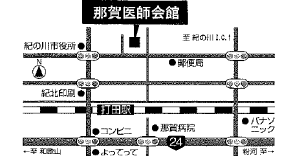 那賀医師会の周辺地図